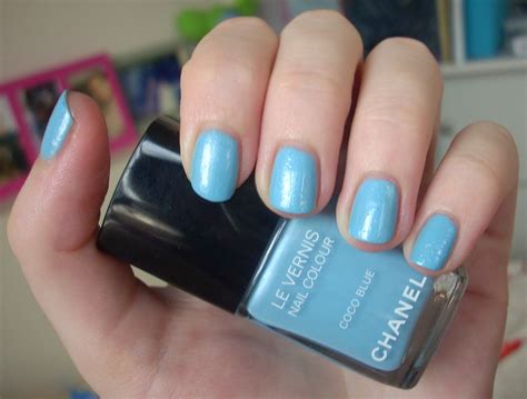 chanel baby blue nail polish|More.